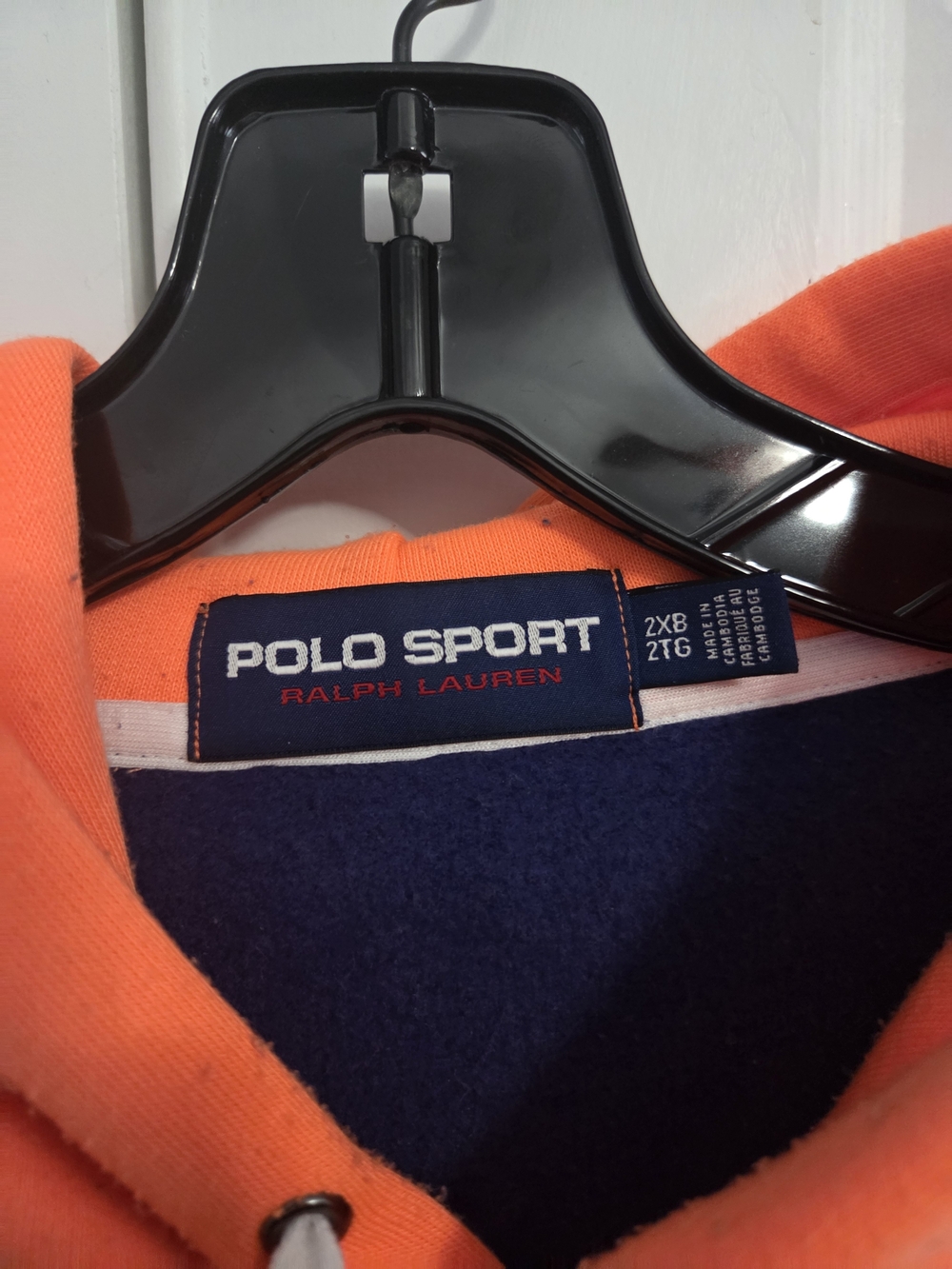 Polo Ralph Lauren Multicolor Hoodie - White with Neon Accents (Some Pilling) - Picture 2 of 7